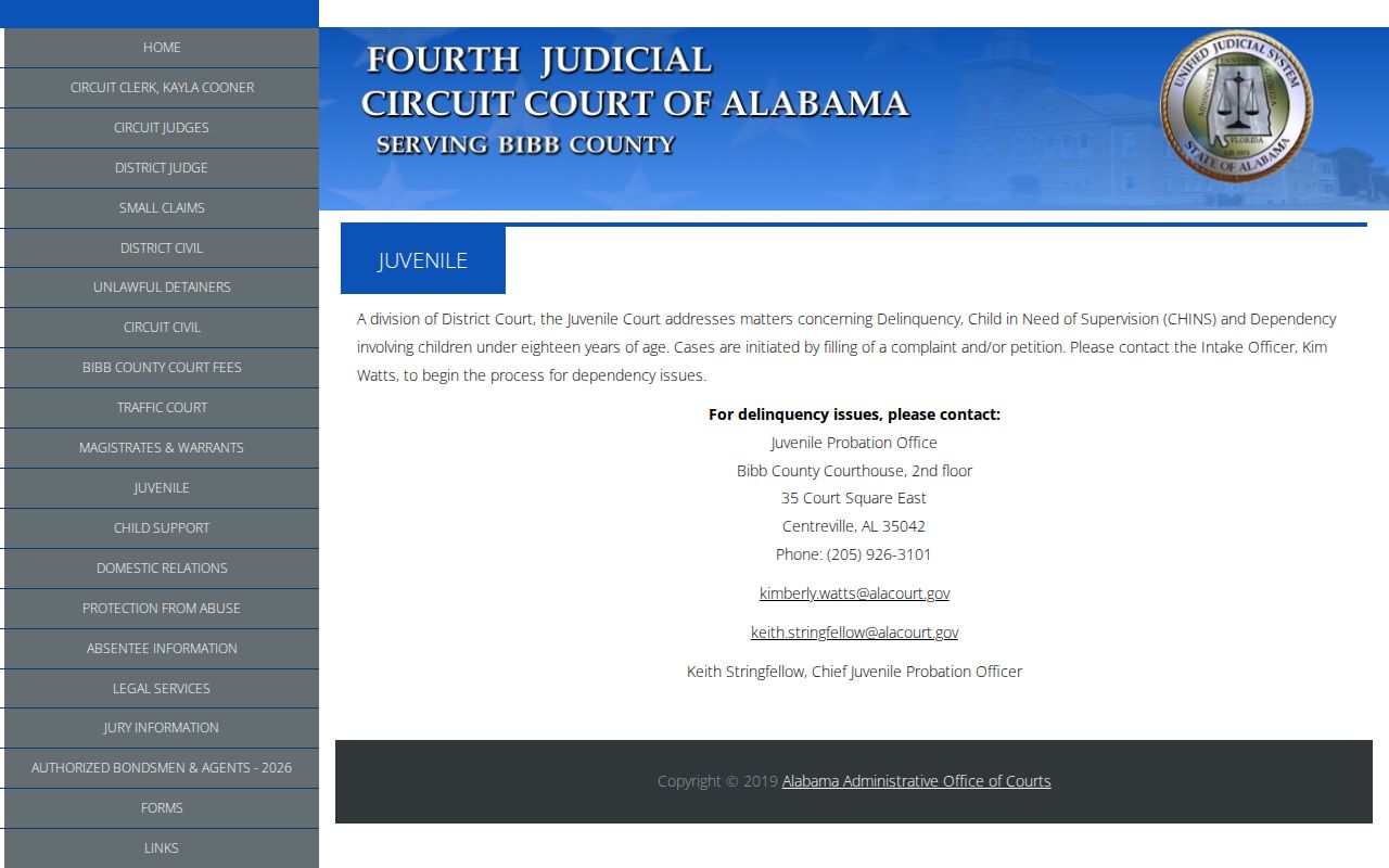 Bibb County juvenile division information related to restricted criminal court records